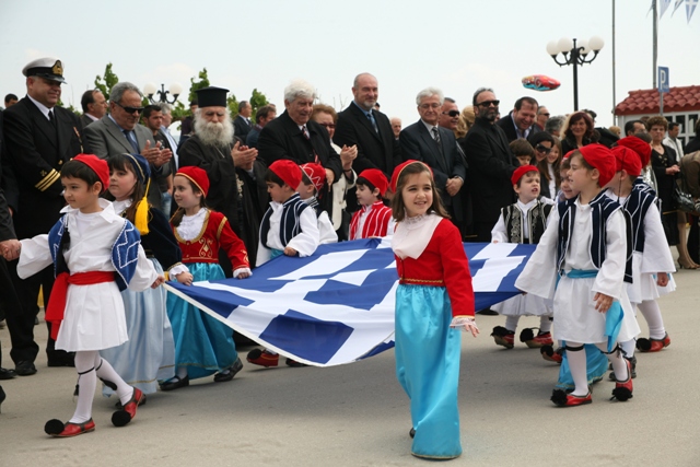 March 25 - Independence Day - Children marching past the dignitaries