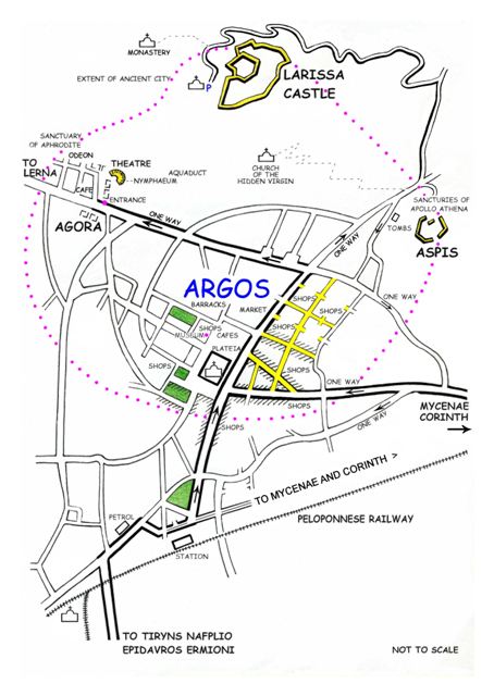 Argos - Plan of the city  
